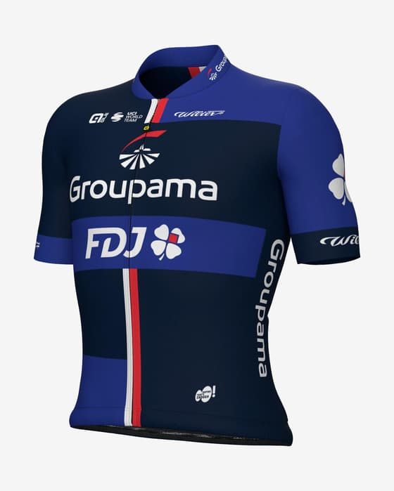 Maillot Groupama-FDJ Prime 2024 manche courte bleu