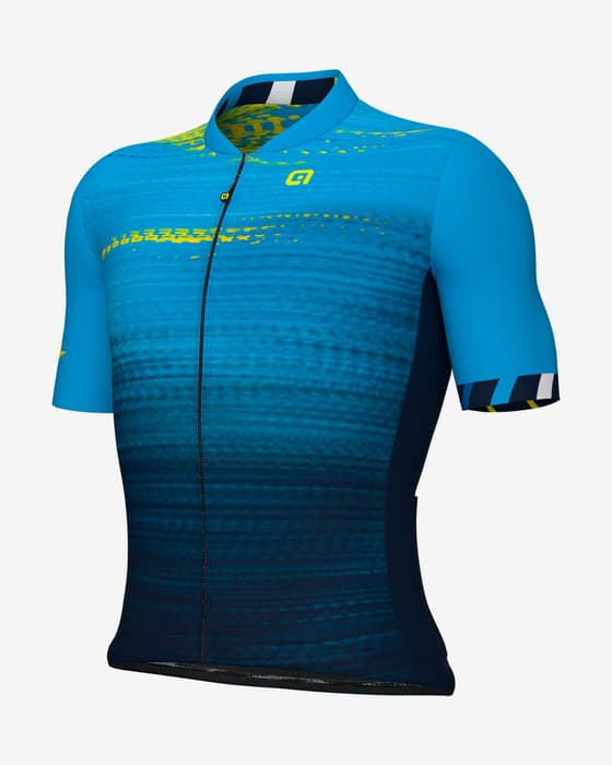 Maillot de Champion d'Europe UEC à manches courtes bleuâtre
