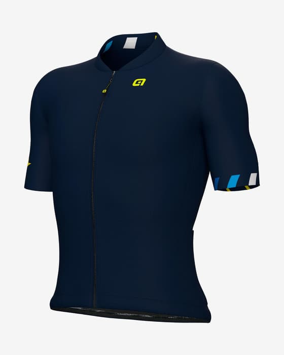 Maillot Champion d'Europe UEC manches courtes bleu foncé