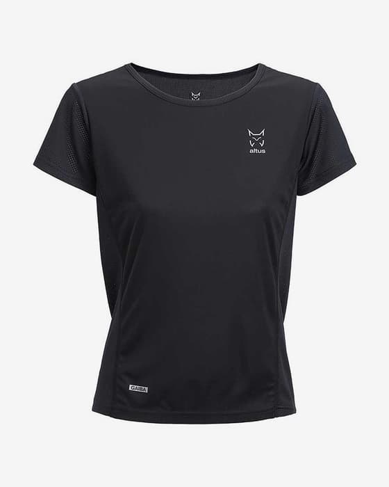 Camiseta Altus Gaiba manga corta negro mujer