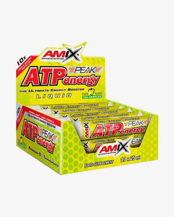 Ampoules Amix ATP Energy Liquid goût citron (10 unités)