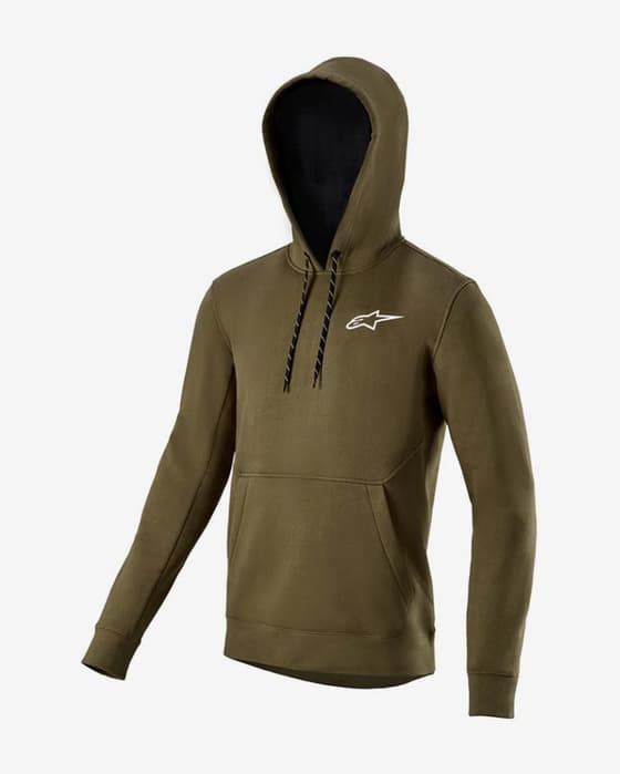 Sudadera con capucha Alpinestars Summit Wind Block verde oscuro