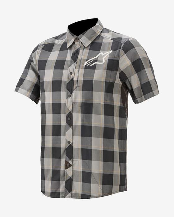 Camisa Alpinestars Manual manga corta verde negro azul