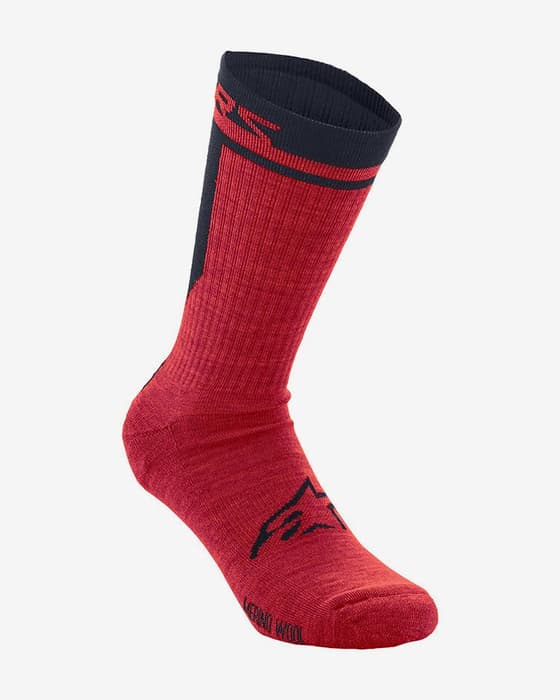 Calcetines Alpinestars Merino 24 rojo negro