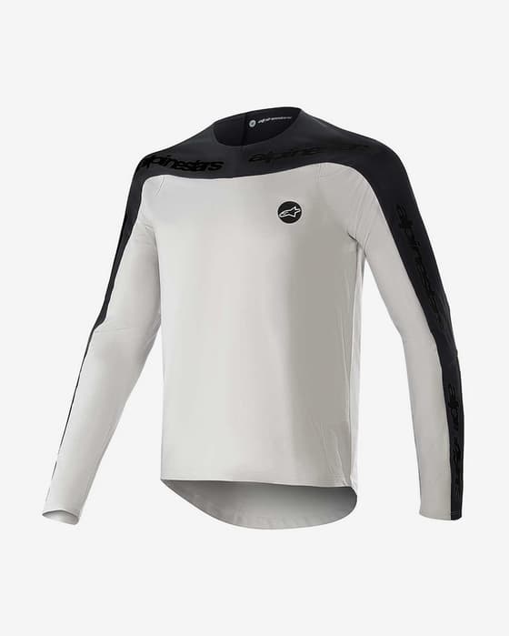 Maillot Alpinestars Drop Meta manga larga gris claro negro