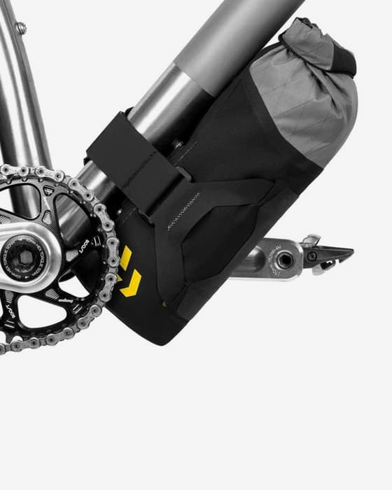 Apidura Backcountry Downtube Pack 1.8L Frame Bag Black Grey