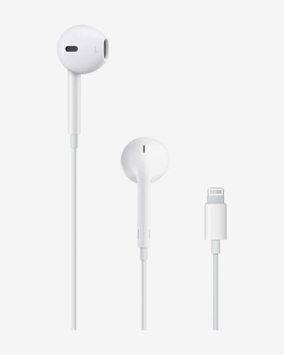 Auriculares Apple EarPods con conector Lightning blanco