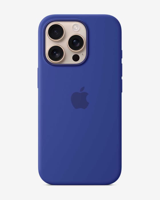 Funda de silicona con MagSafe Apple para iPhone 16 Pro azul ultramar