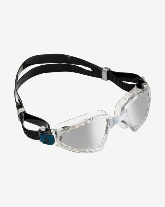 Occhialini Aqua Sphere Kayenne Pro nero blu con lenti a specchio grigio