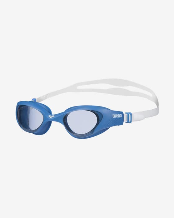 Gafas de natación Arena The One blanco azul con lentes ahumadas gris
