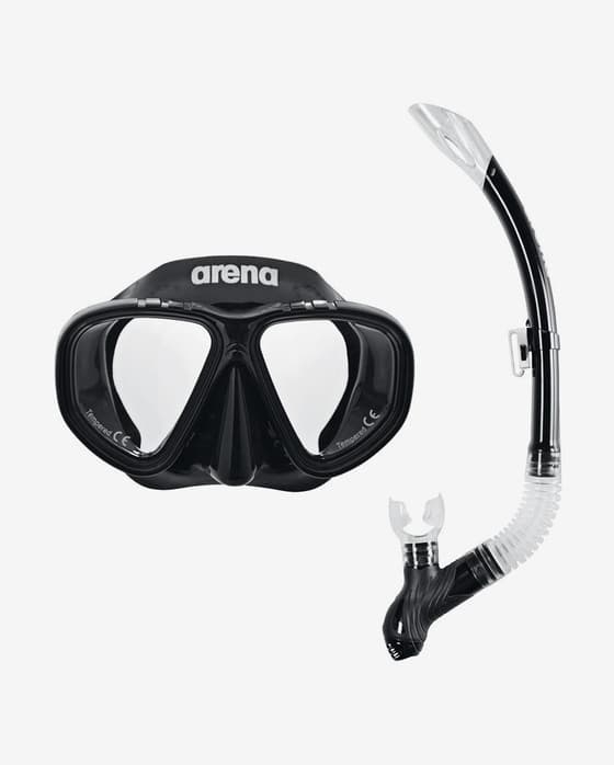 Set Premium Arena Snorkelling negro infantil