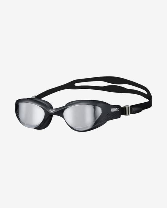 Óculos de natação Arena The One preto com lentes espelhadas cinzento