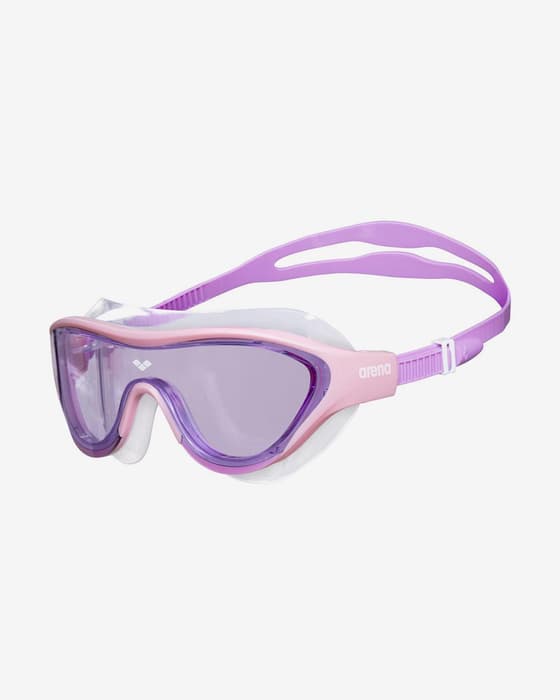 Gafas de natación Arena The One rosa con lentes transparentes lila infantil