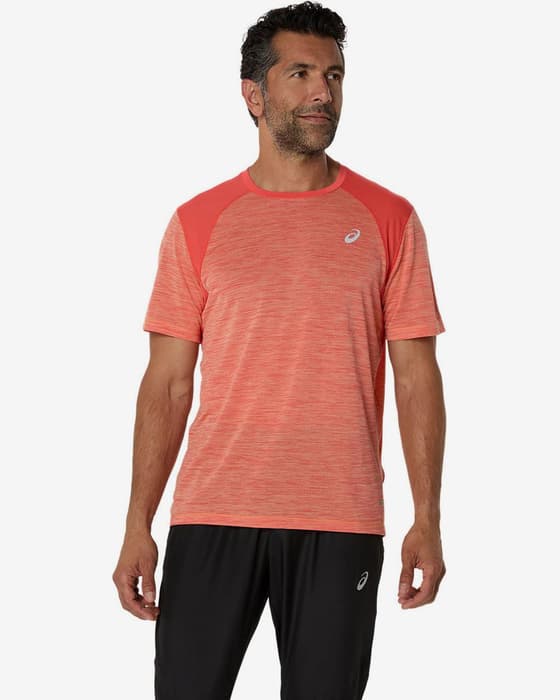 Camiseta ASICS Road Top manga corta naranja