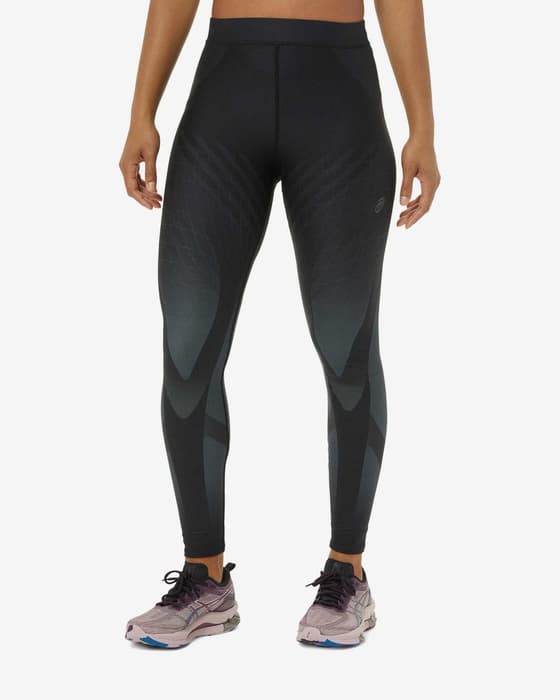 Calças ASICS MetaRun preto cinzento mulher