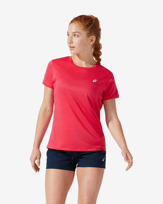 Camiseta ASICS Core manga corta rosa mujer
