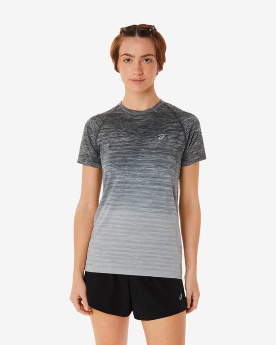 Camiseta ASICS Runkoyo manga corta gris mujer