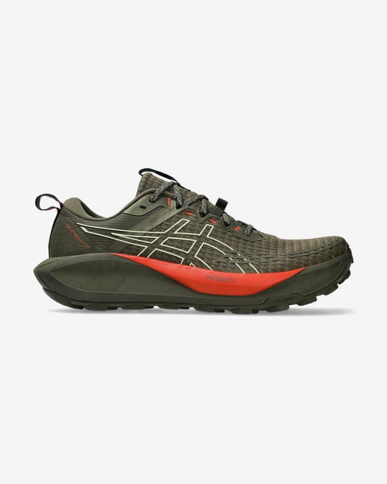 Zapatillas ASICS Gel-Trabuco 13 gris oscuro rojo