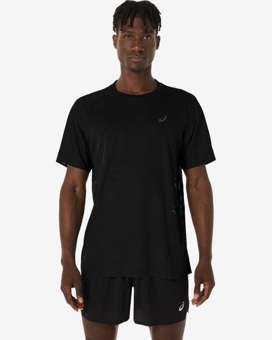 Camiseta ASICS Metarun manga corta negro
