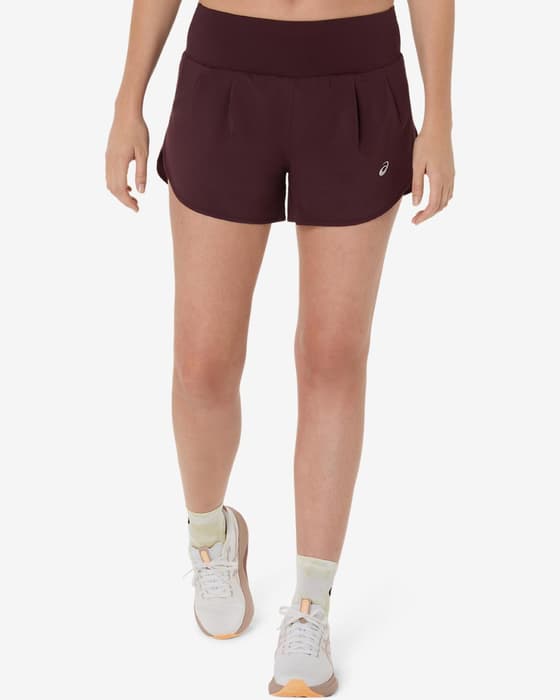 Pantalón corto ASICS Road 3.5 In granate mujer