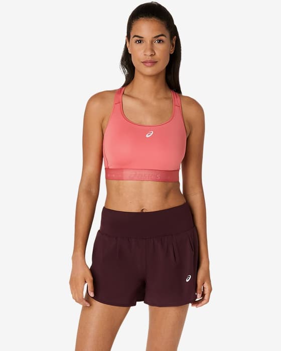 ASICS Road Compression Bra Coral Red