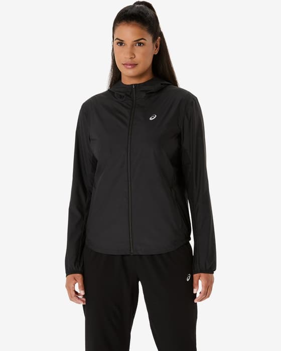 Chaqueta con capucha ASICS Core negro mujer