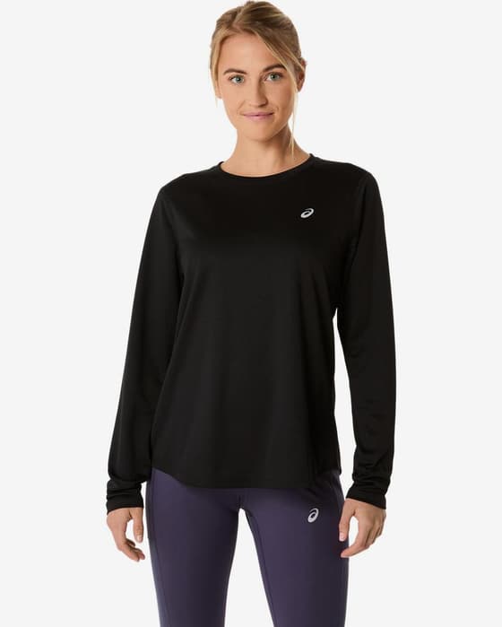 Camiseta ASICS Core manga larga negro mujer