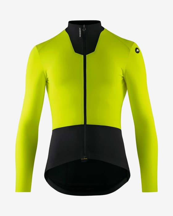 Maillot Assos Equipe R à manches longues jaune vif noir