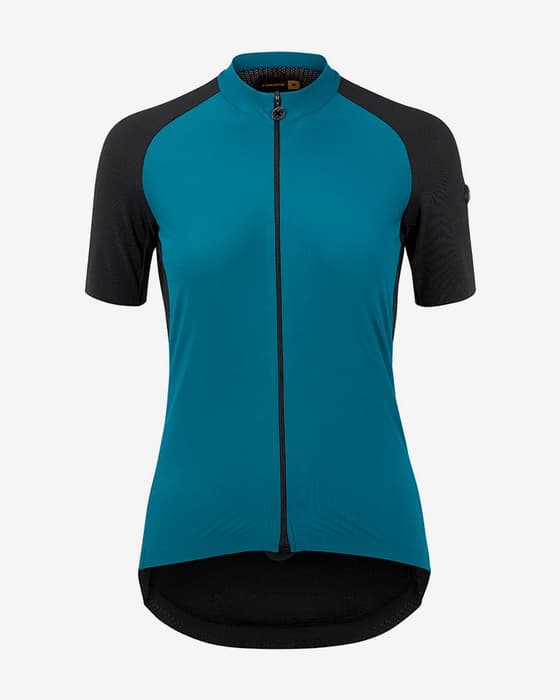 Maillot Assos Uma GTV c2 manche courte violet bleu noir femme
