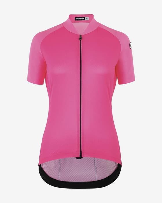 Maillot Assos Uma GT C2 EVO manche courte rose fluo femme