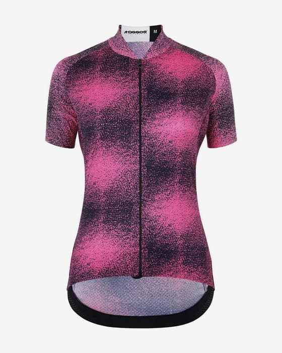Maillot Assos Uma GT C2 EVO Zeus manche courte rose noir femme
