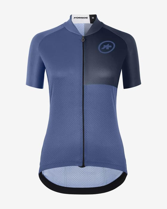 Maillot Assos Uma GT C2 EVO Stahlstern manche courte bleu pierre femme