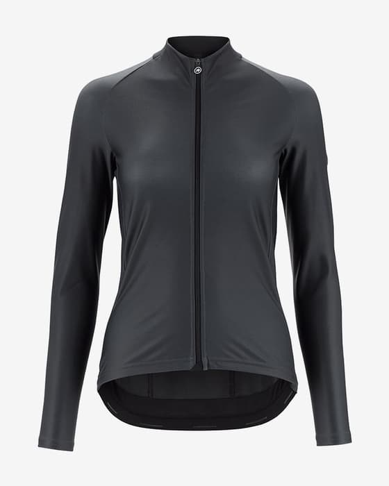 Maillot Assos Uma GT Spring Fall manga larga gris oscuro mujer