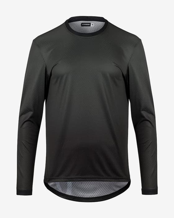 Maillot Assos Trail T3 manche longue gris foncé
