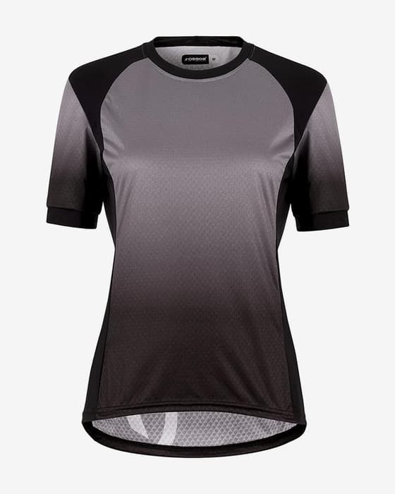 Maillot Assos Trail T3 manche courte gris clair noir femme
