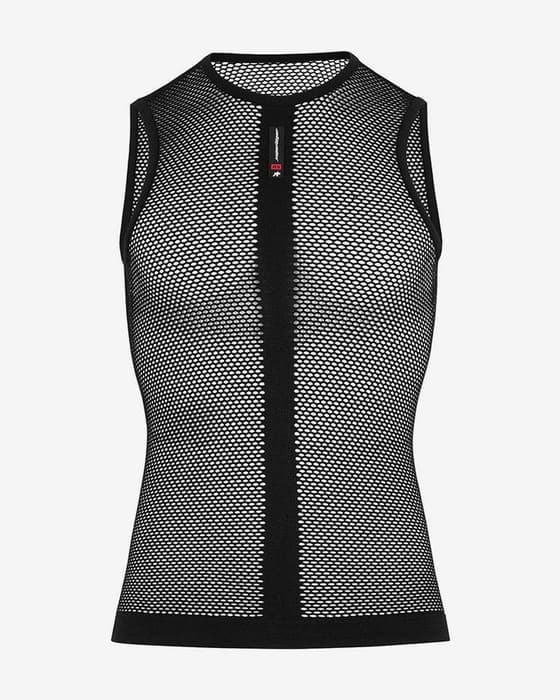 Camiseta interior Assos Superléger sin mangas negro gris