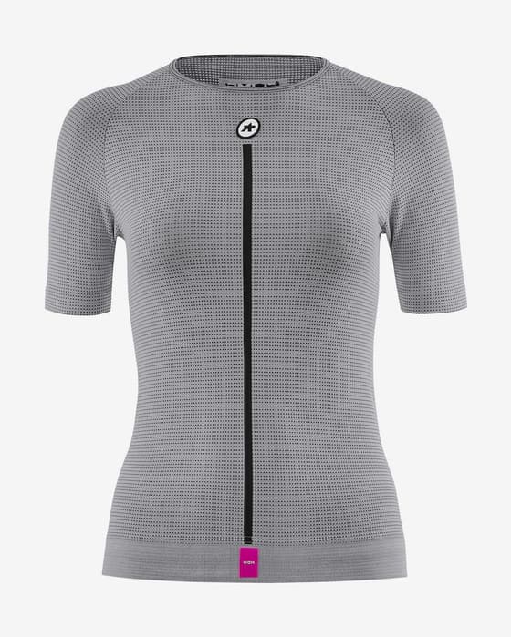 Camiseta interior Assos Summer NS Skin P1 manga corta gris mujer