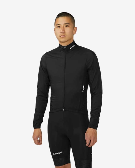 Chaqueta fina cortavientos Attaquer A-Line negro