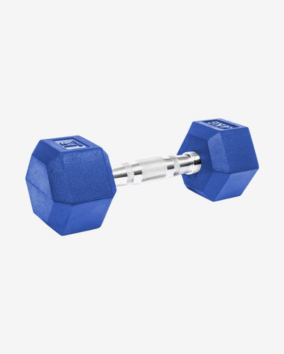 KRF Fitness 4 kg Hexagonal Dumbbell Blue