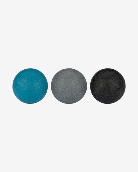 Pelota de masaje Avento 5 cm negro gris azul (3 unidades)
