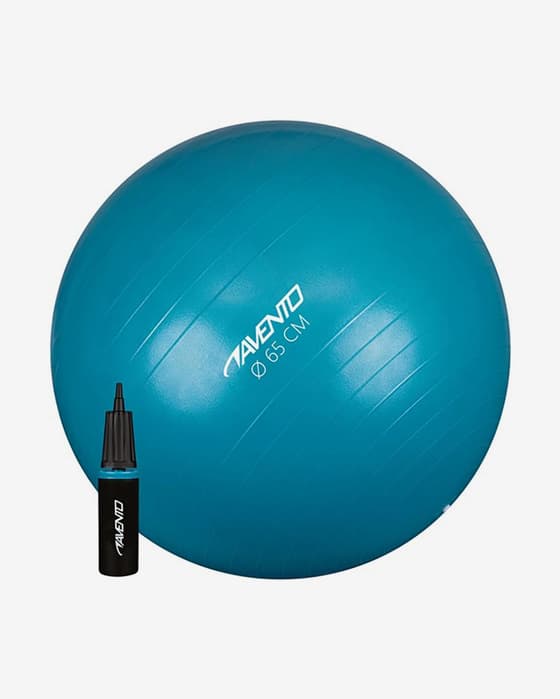 Ballon de pilates Avento 65 cm + Pompe bleu