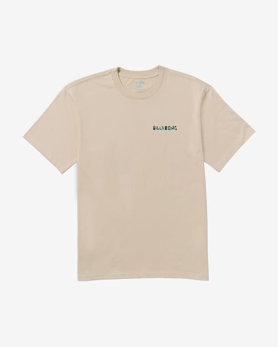 Camiseta Billabong Twin Peaks Regular manga corta beige