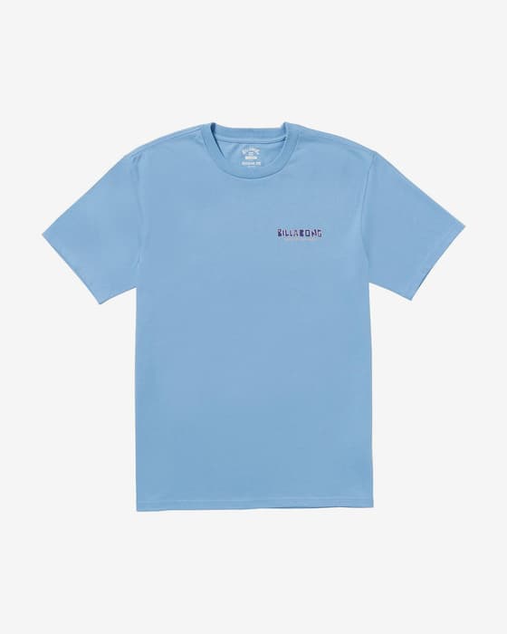 Camiseta Billabong Twin Peaks Regular manga corta azul luminoso