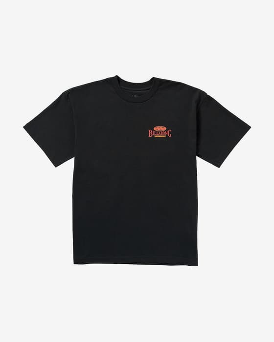 Camiseta Billabong Double Spread OG manga corta negro rojo