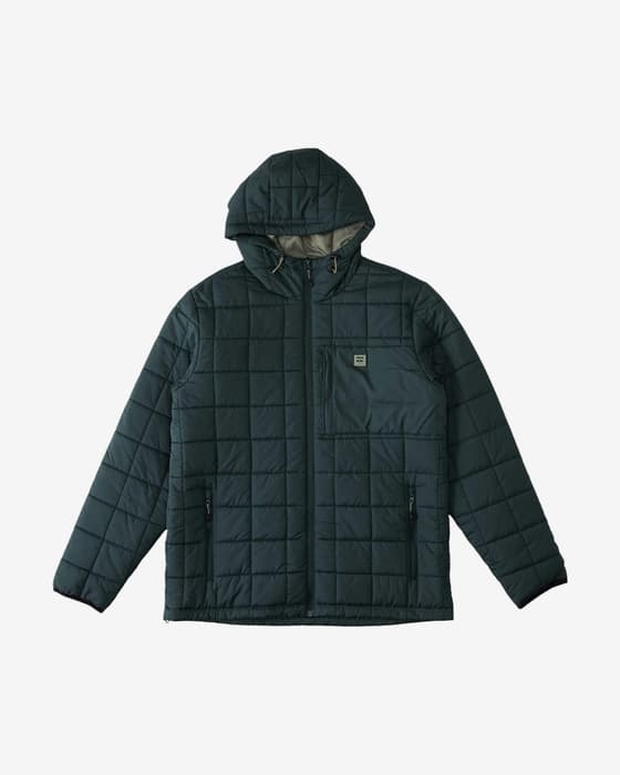 Chaqueta Billabong Journey Puffer verde turquesa