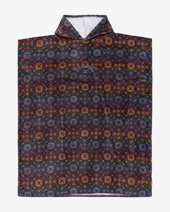 Poncho Billabong Men's Hooded Towel morado naranja