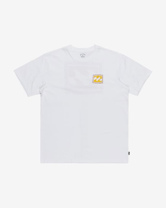 Camiseta Billabong Crayon Wave manga corta blanco