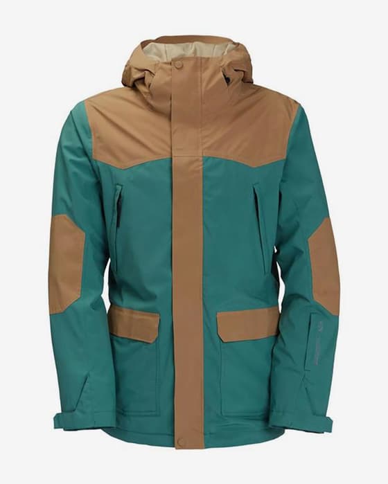 Chaqueta Billabong Montana marrón azul
