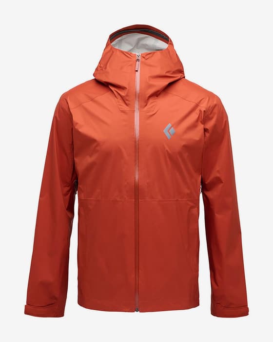 Chaqueta con capucha Black Diamond Fineline Stretch naranja rojizo
