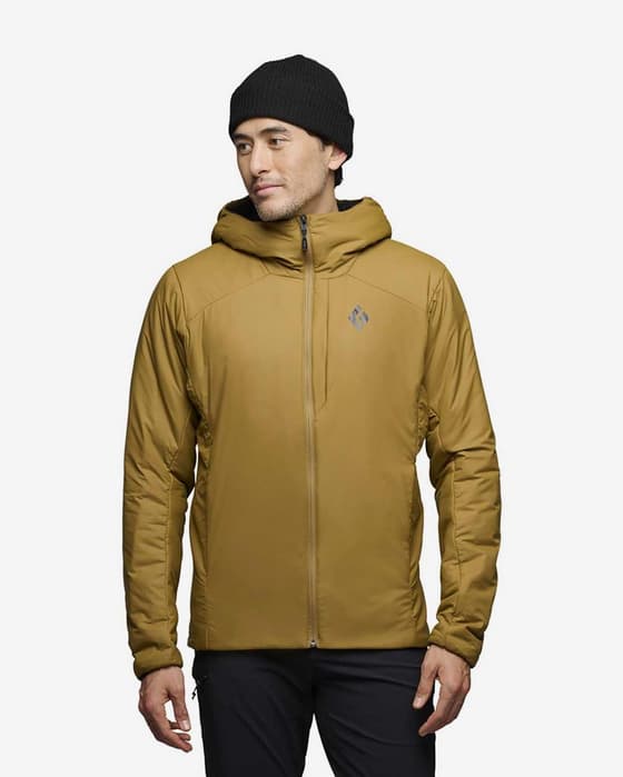 Chaqueta con capucha Black Diamond First Light Stretch marrón claro